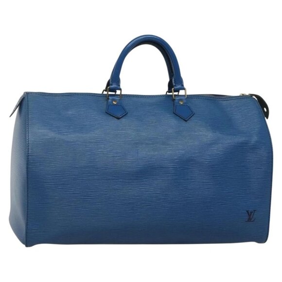 LOUIS VUITTON Epi Speedy 40 Hand Bag Toledo Blue - Picture 1 of 15